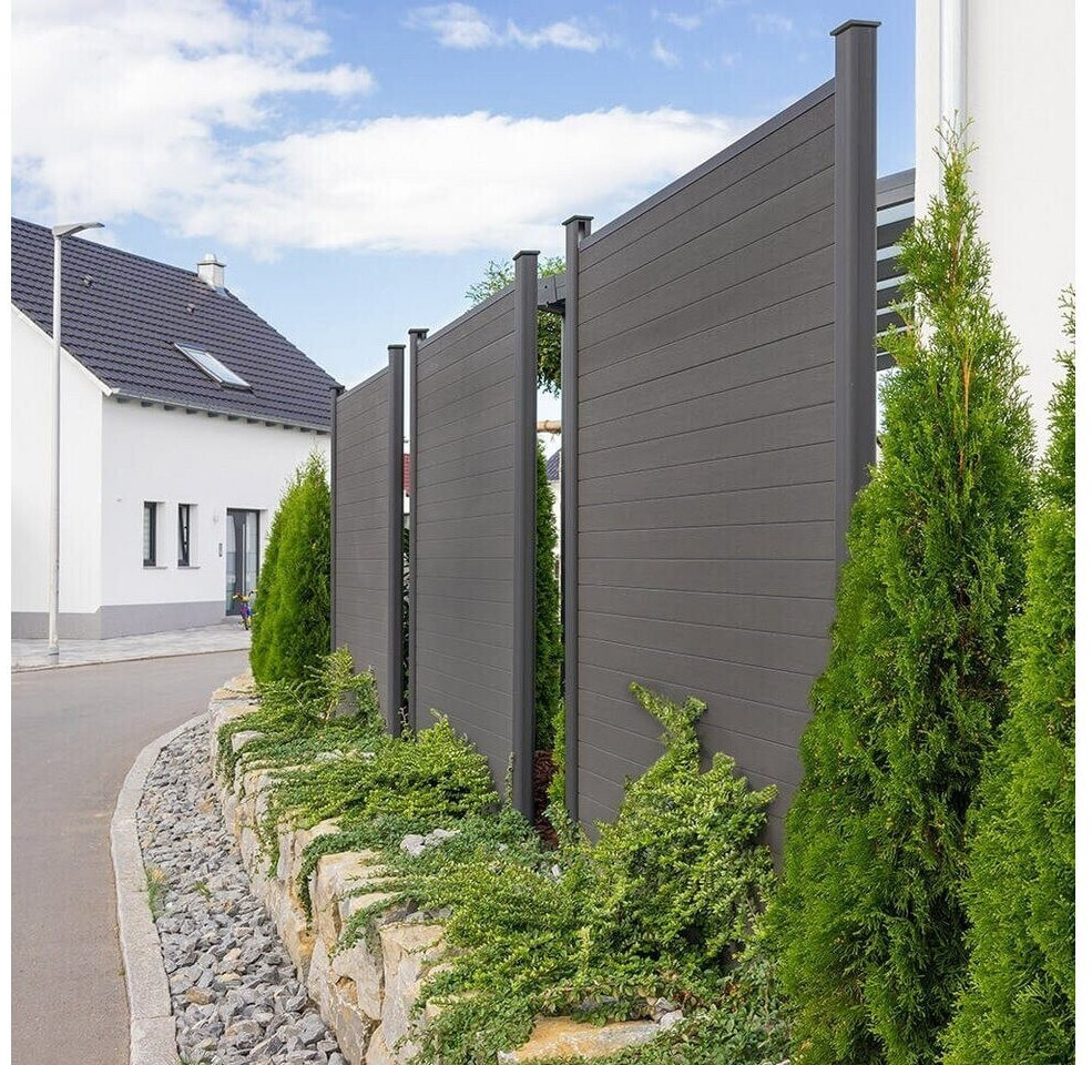Home Deluxe WPC Sichtschutzzaun 2x Element + 3x Pfosten (11600) ab