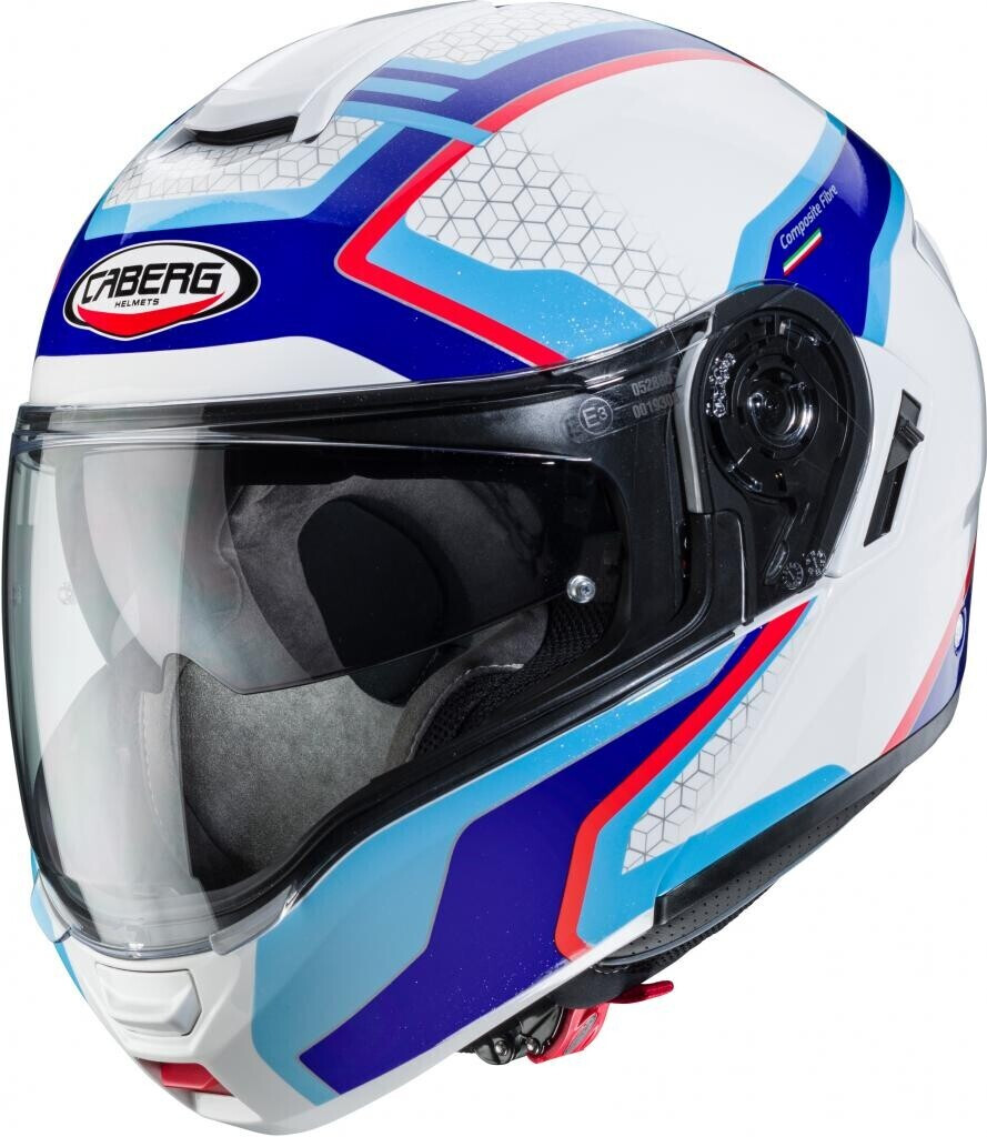 Photos - Motorcycle Helmet Caberg Levo Sonar white/blue 