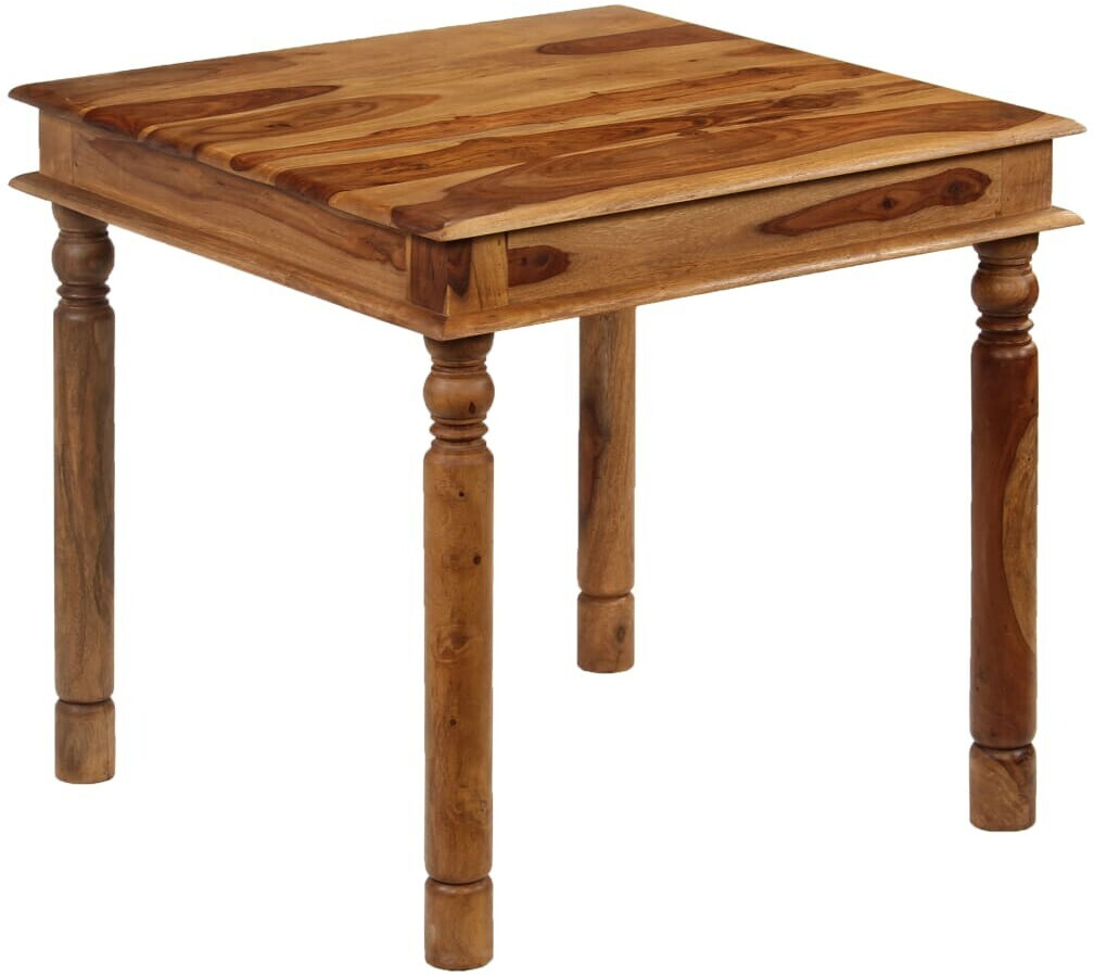 vidaXL Table en bois de sesham 80 x 80 x 77 cm