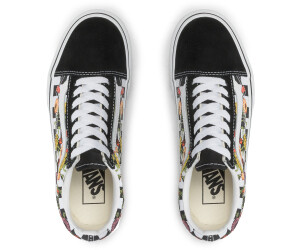 Vans old skool platform sales checkerboard trainers black-pink dogwood