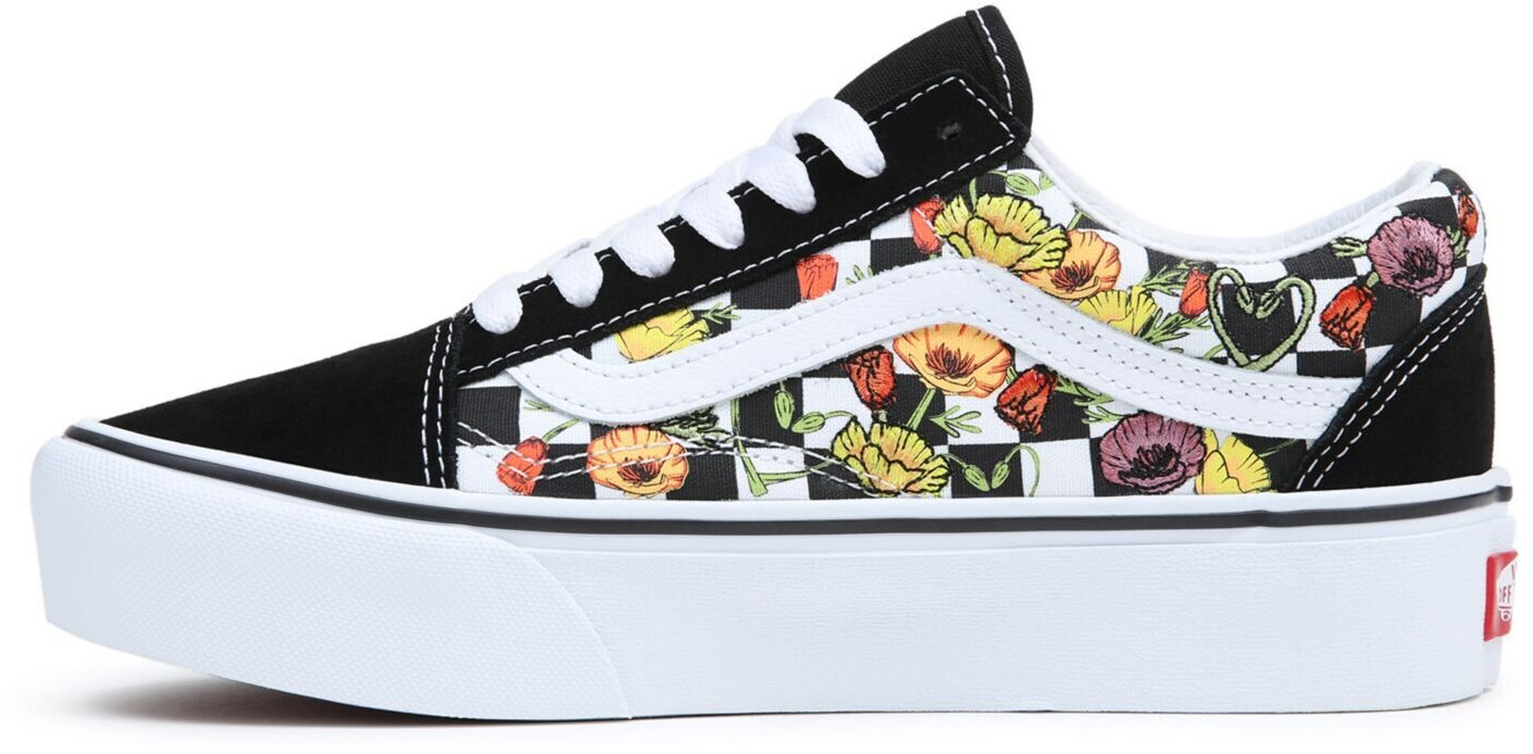 Vans Old Skool Platform poppy checkerboard black ab 76 00