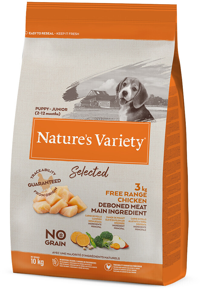 Nature's Variety Selected Junior poulet élevé en plein air (10 kg)