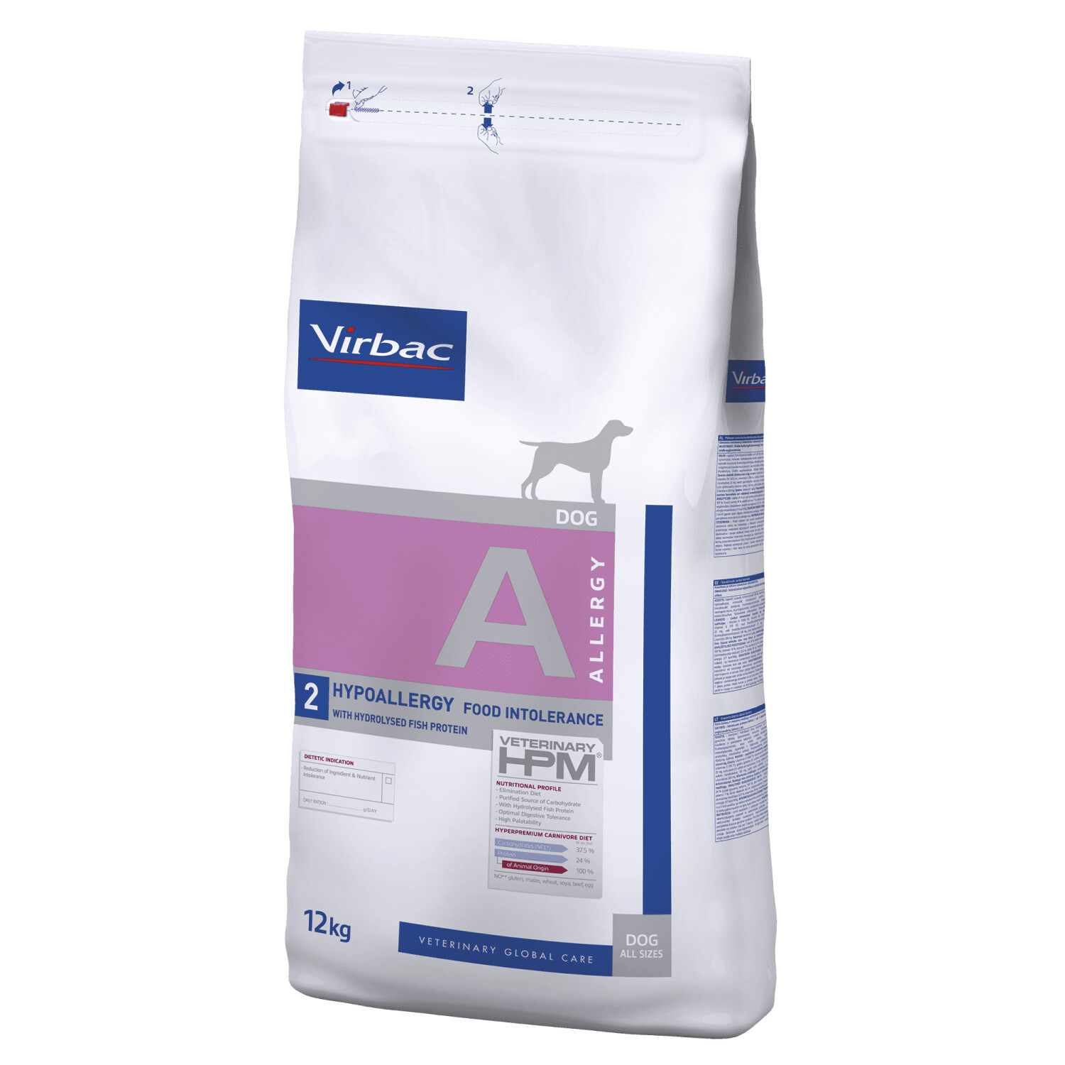Virbac Allergy 2-Hypoallergy Food intolerances (12 kg)