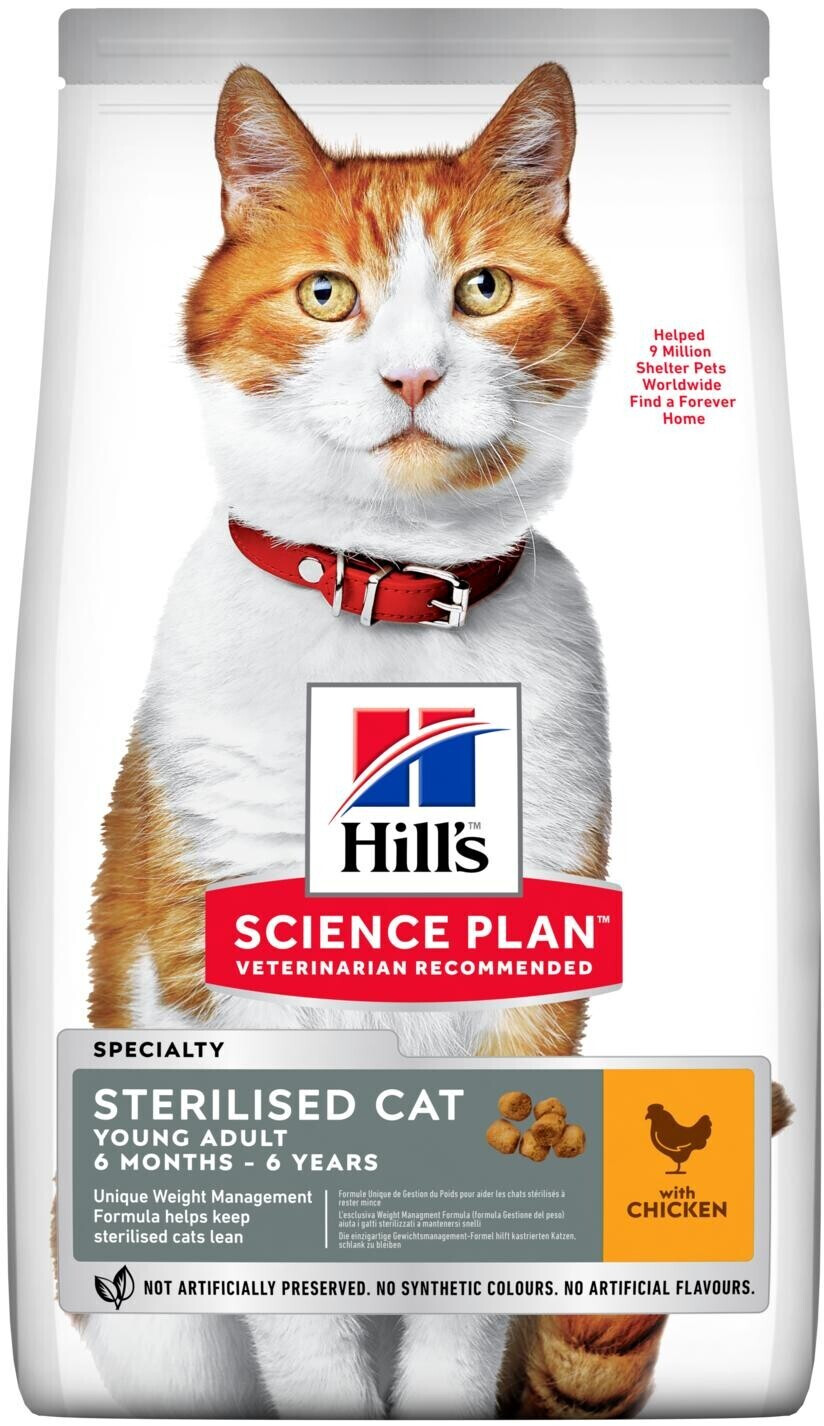 Hill's Science Plan Feline Young Sterilised Chicken dry food 7kg