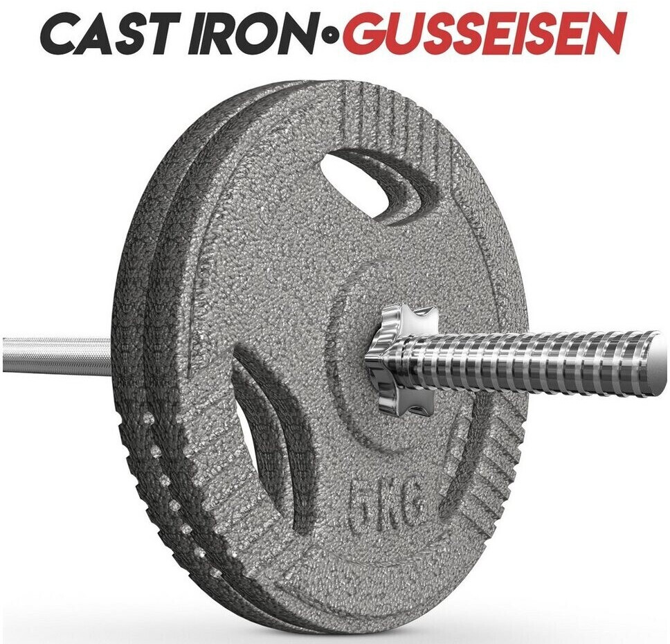 Physionics Cast Iron Weight Plates (WEIGHTCI02) 2 x 5 kg