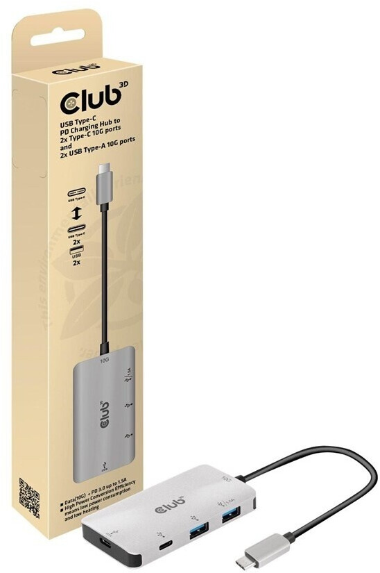 Club3D 4 Port USB 3.2 Gen2 Hub (CSV-1543)