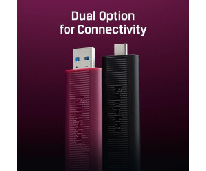 Kingston DataTraveler Max - 256GB - USB 3.2 Gen 2 - Flash Drive Type-A - Tot 1000MB/s lezen en 900 MB/s schrijven