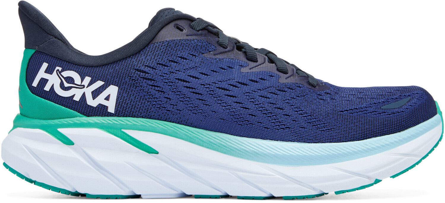 Image of Hoka One One Clifton 8 Women outer space/bellwether blue