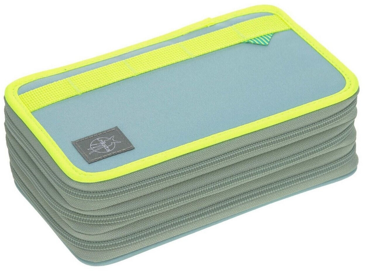 Lässig Pencil Case Unique blue neon yellow