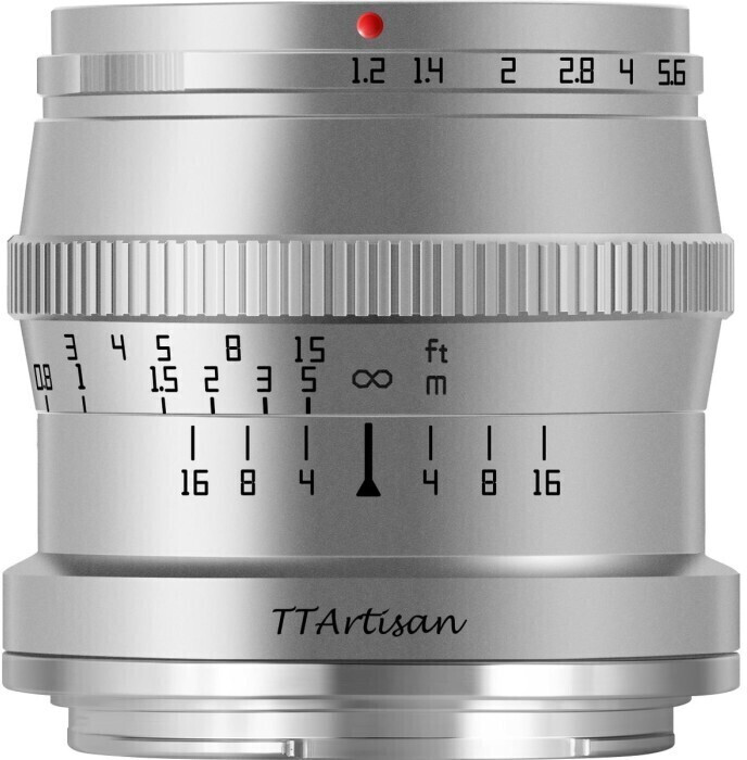 TTArtisan 50mm f1.2 Fujifilm X argent