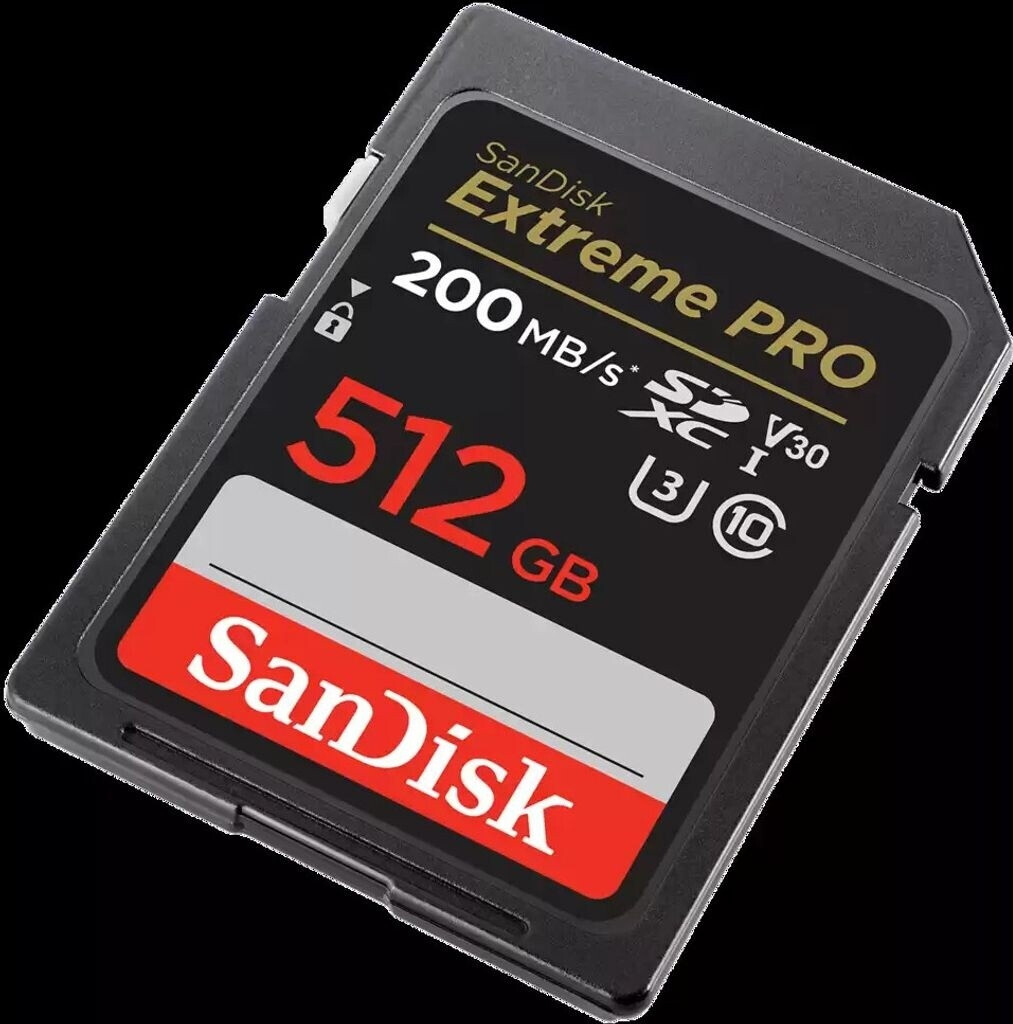 SanDisk Extreme PRO UHS-I V30 200 Mo/s SDXC 512 Go