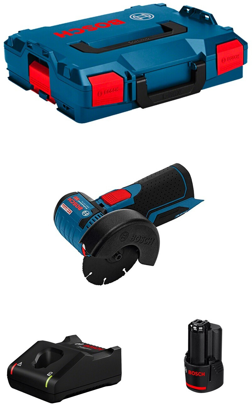Bosch GWS 12V-76 Professional 12V (1 x 3,0 Ah + GAL12V-40 + L-Boxx 102)