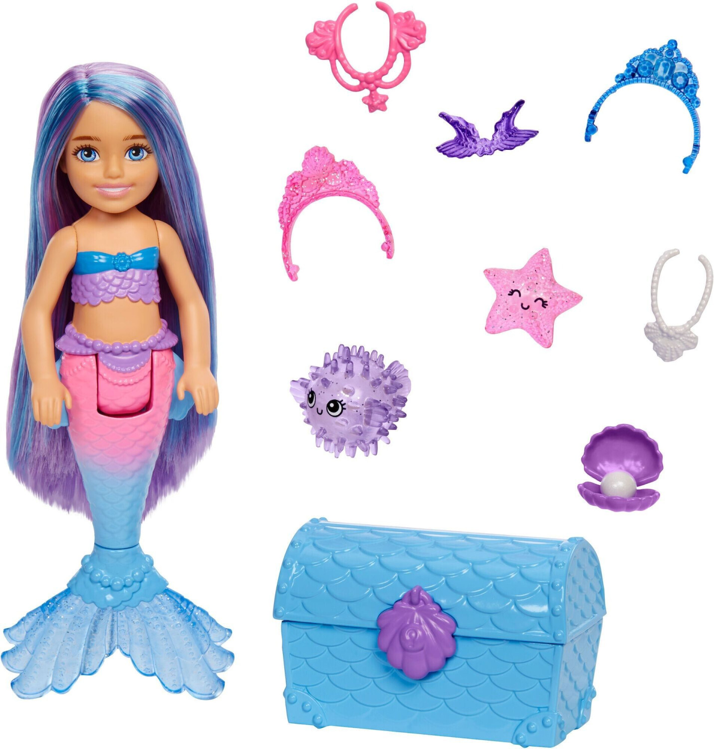 Barbie Mermaid Power bateau, poupées et accessoires (HHG60) au