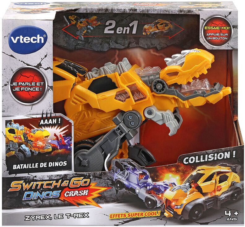 VTECH - Switch & Go Dinos Crash - Zyrex, Le T-Rex - Zoma