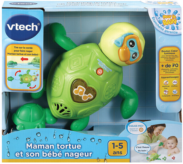 Vtech Maman tortue et son bébé nageur au meilleur prix sur