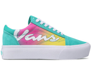 Vans platform hotsell rainbow