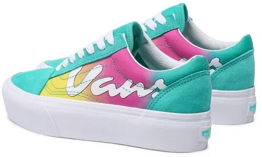 Vans old best sale skool rainbow platform