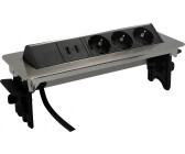 Multiprise et distributeur CEE Otio - Bloc multiprise encastrable 3 prises  16A + 2x USB et chargeur induction