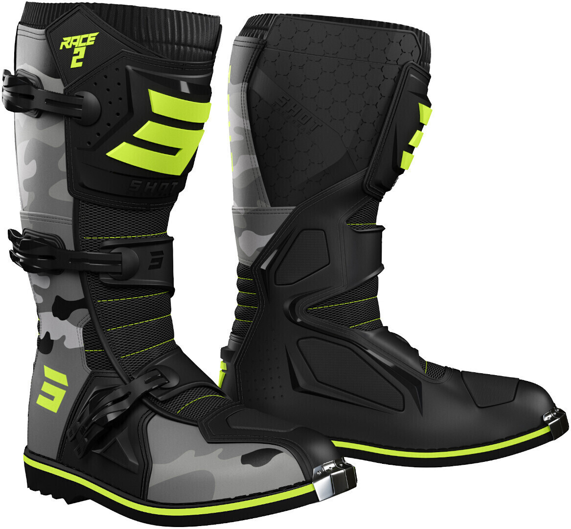 Shot Race 2 Kid black/neon camo