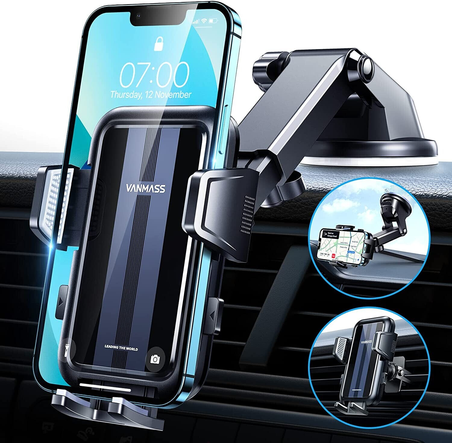 Handyhalterung Auto Armaturenbrett KFZ Smartphone Handy Halter LKW