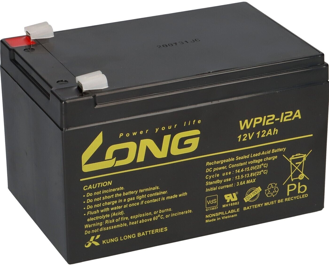 Kung Long WP12-12 12V 12AH