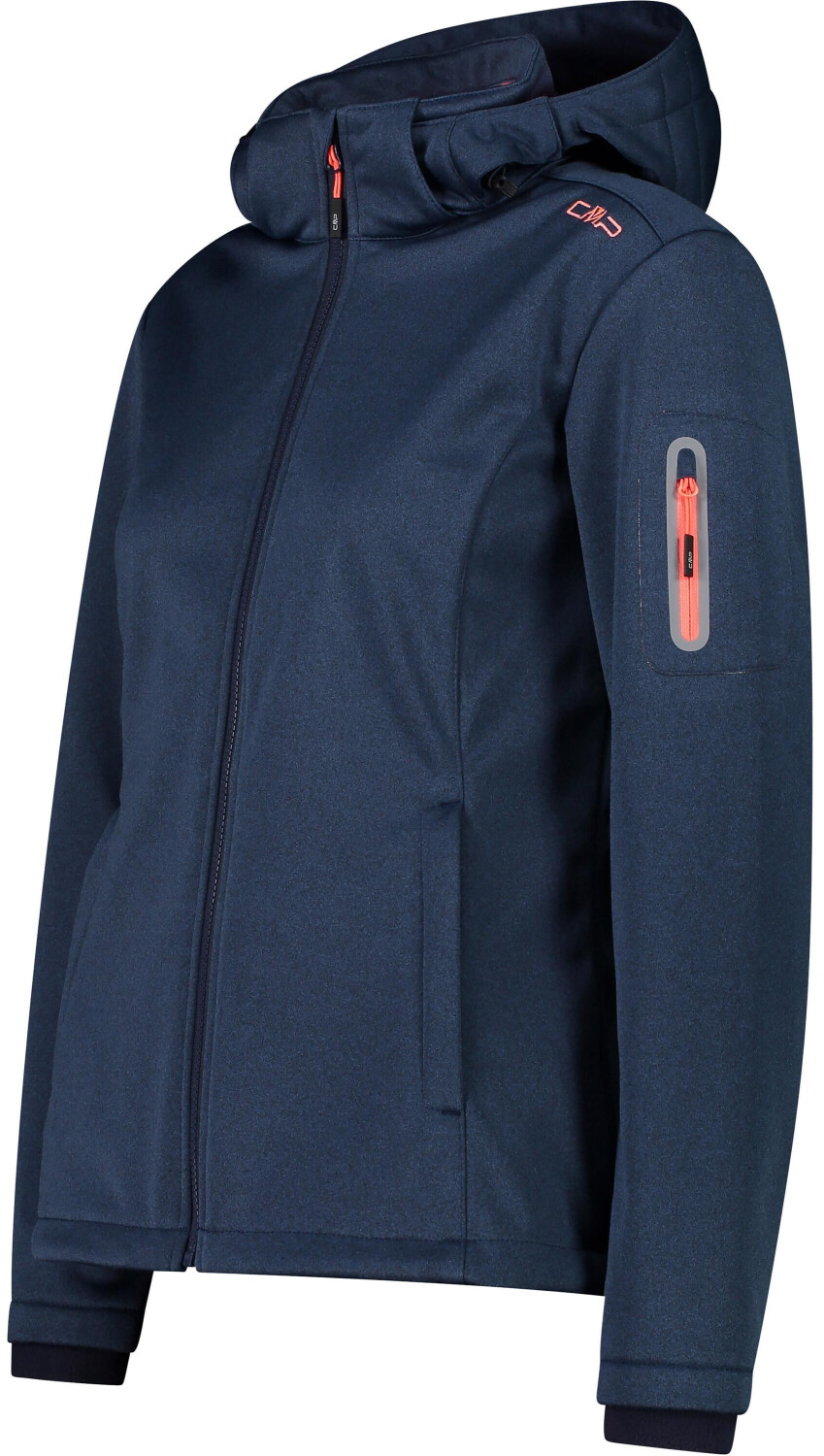 CMP Softshell Jacket bei Hood ab Preisvergleich melange blue Women (39A5006M) | 35,99 € ink Zip