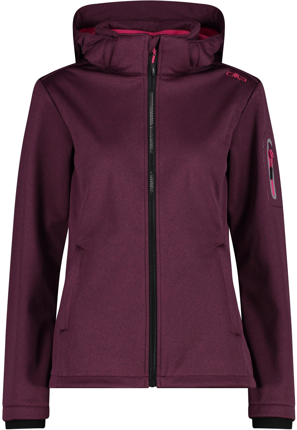CMP Softshell Jacket Zip Hood Women (39A5006M) amaranto melange/fuchsia