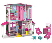 Barbie Mobilier Coffret Maison transformable, 2 niveaux, meublée