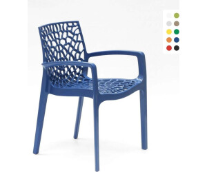 Grandsoleil S6626R Fauteuil Empilable Polypropylène Rouge 53x58x81cm