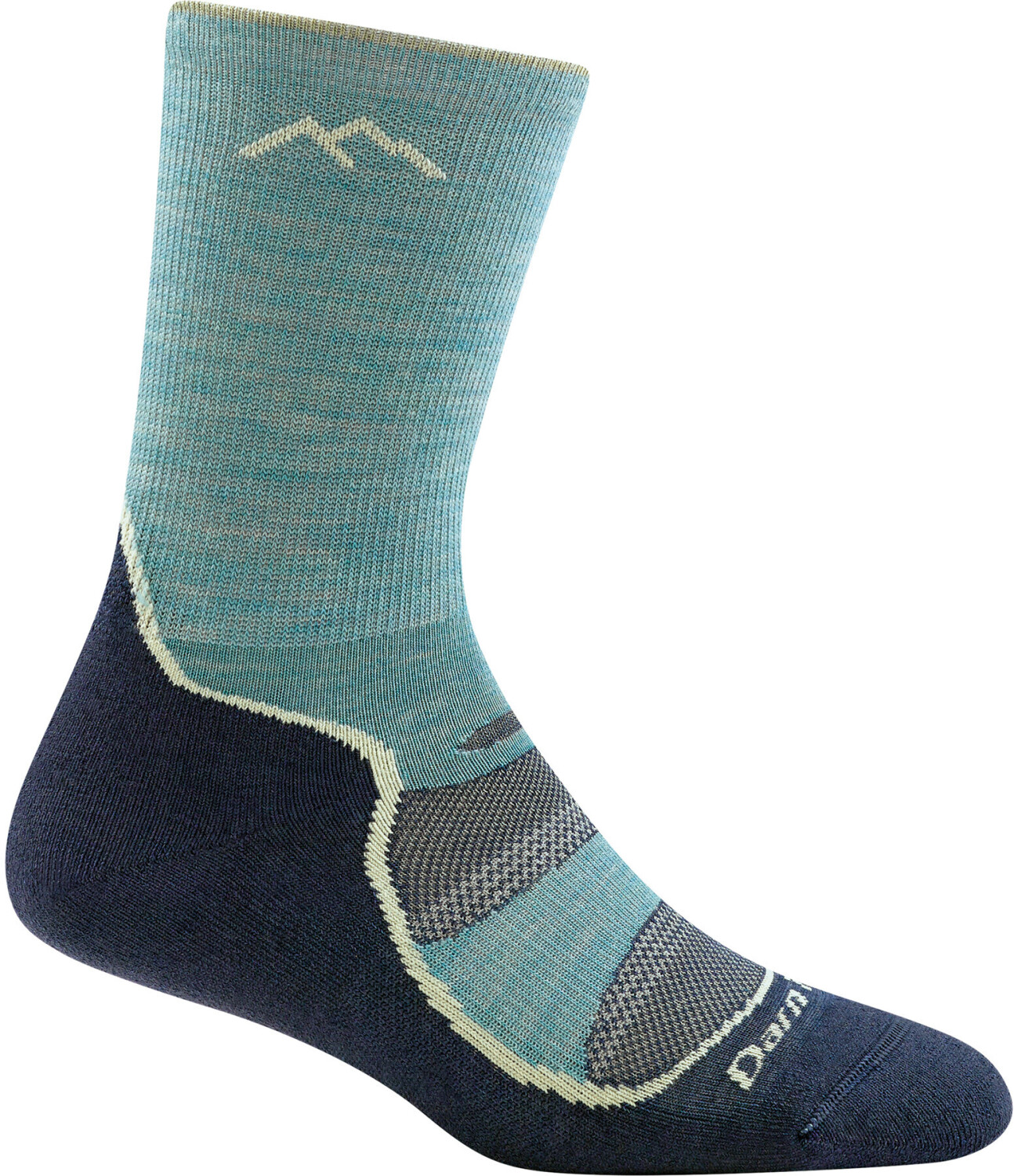 Darn Tough Women's Light Hiker Micro Crew Lightweight Hiking Sock (1967) aqua