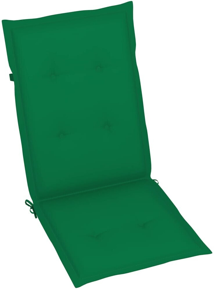 vidaXL Coussin de chaise de jardin à dossier haut 120 x 50 x 3 cm vert