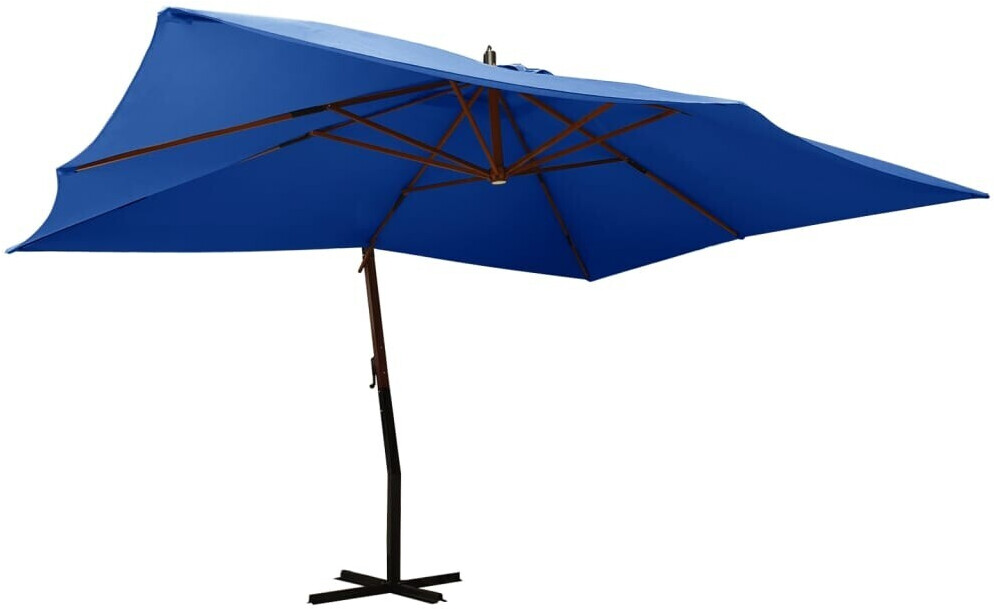 vidaXL Cantilever Umbrella with Wooden Pole 400x300cm (318435)