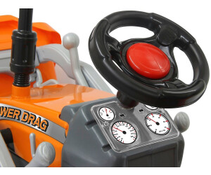 Jamara Pedal Tractor Front Loader Power Drag orange au meilleur