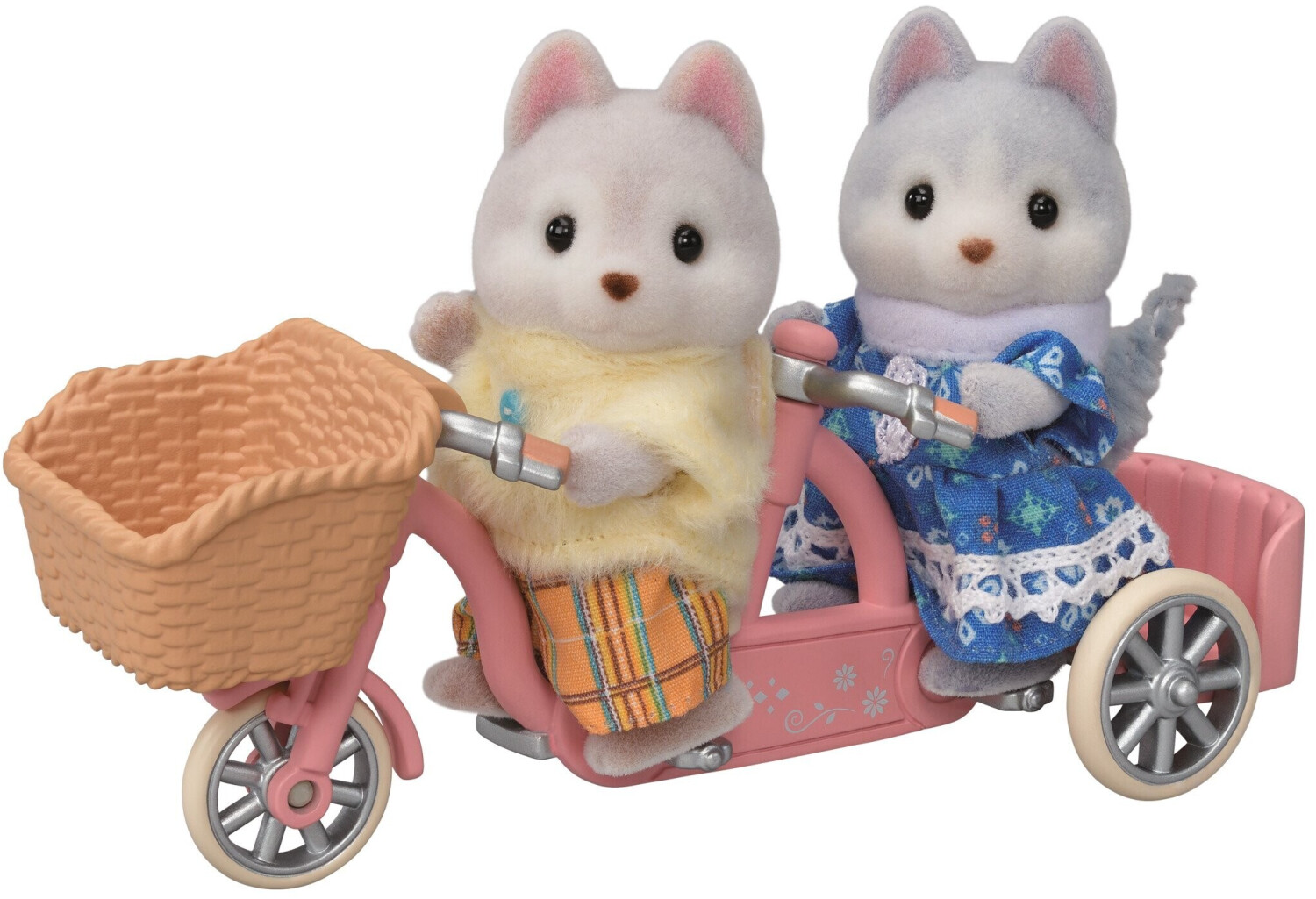 Sylvanian Families Tandem cycling Set: Husky sister and brother ( 5637)