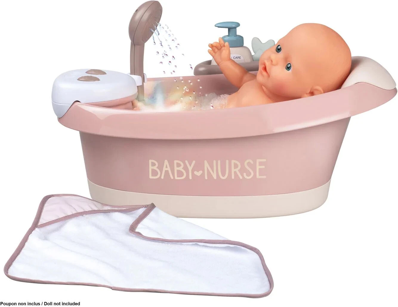 Set baignoire et poupon baby nurse - smoby multicolore Smoby