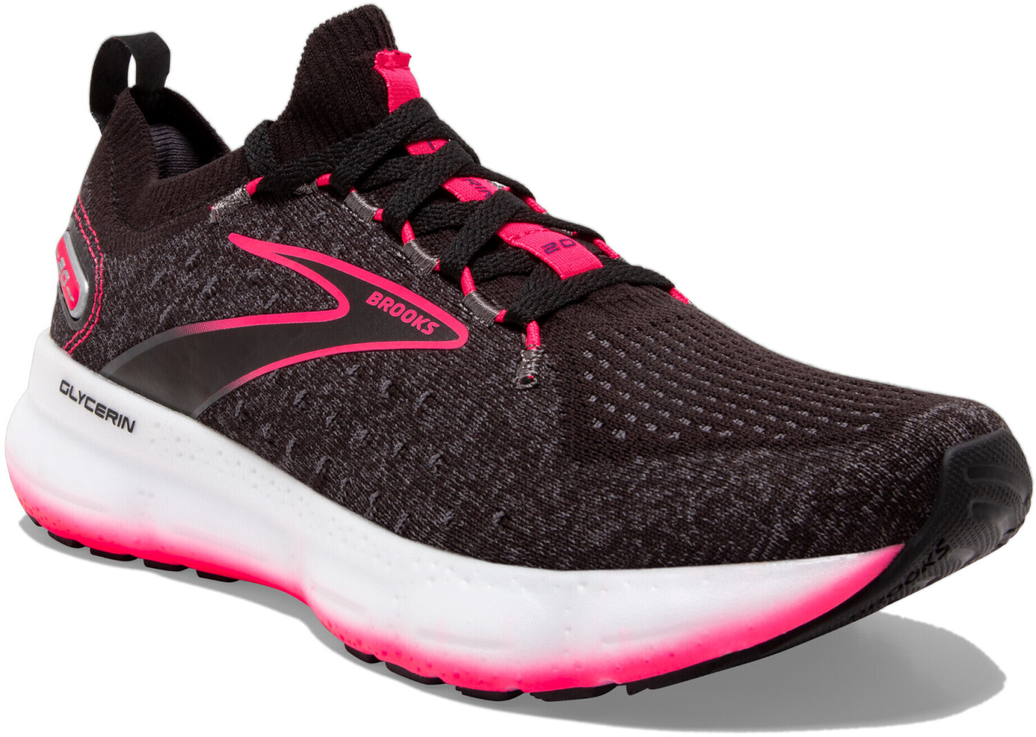 Brooks Glycerin StealthFit 20 Women black/blackened pearl/diva pink