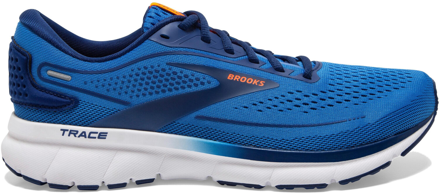 Brooks Trace 2 Sneakers voor dames, pale peach/tangerine/wit, 42,5 EU, Peach Tangerine White, 42.5 EU