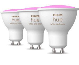 Philips Hue - White & Color Ambiance Spots GU10 x3 + Pont de connexion -  Box domotique et passerelle - Rue du Commerce