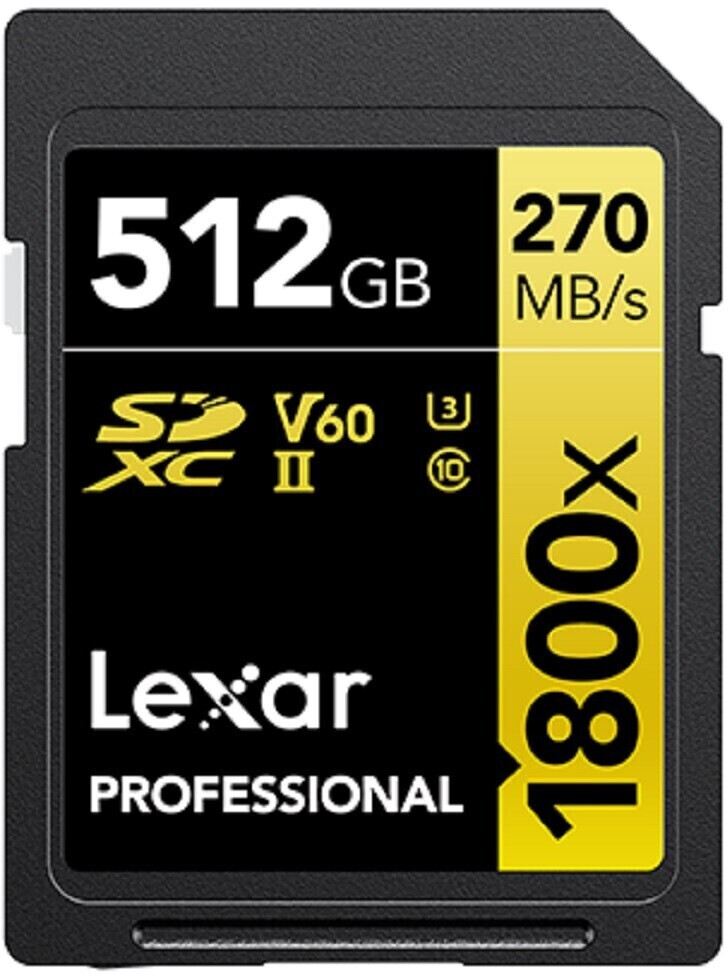 Lexar Professional 1800x SDXC 512 Go