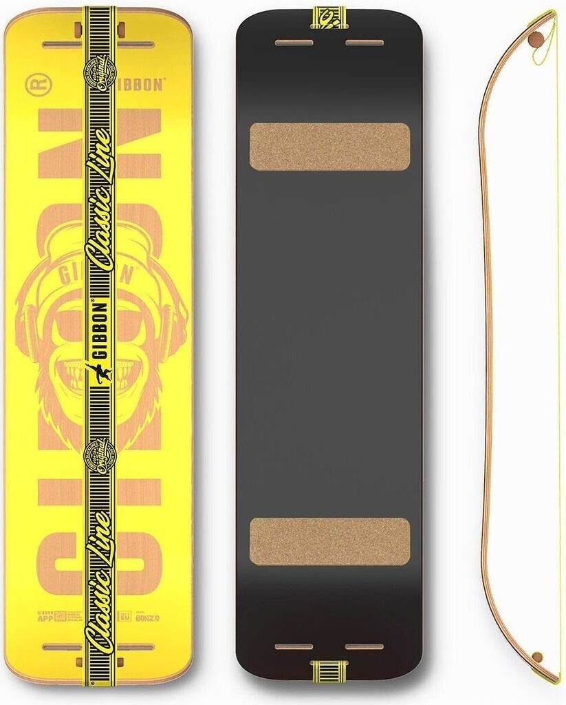 GIBBON Kit Giboard Active - Planche D'Équilibre Interactive Avec Application - Entraînement, Figures, Slackline