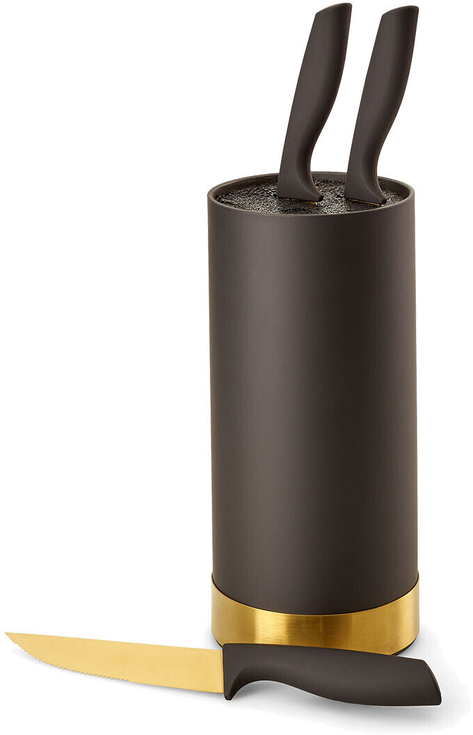 Echtwerk Messerblock schwarz 4-teilig gold edition | bei € 22,90 ab Preisvergleich