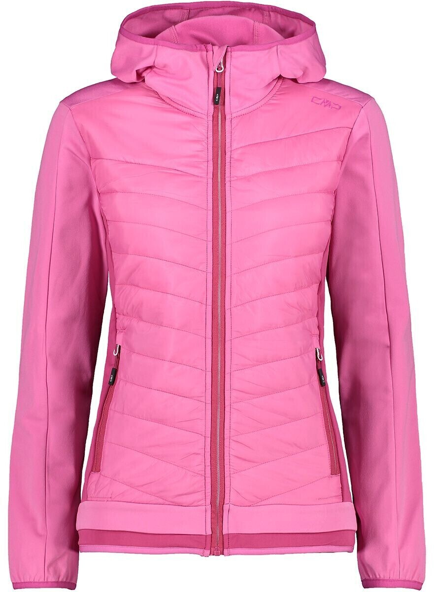 CMP Women's Hybrid Colour-Block Jacket With Hood (31E5736) malva