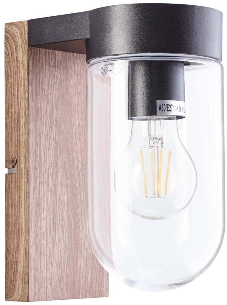 Brilliant Cabar Außenwandlampe holz 29,95 € ab | Preisvergleich bei dunkel/schwarz