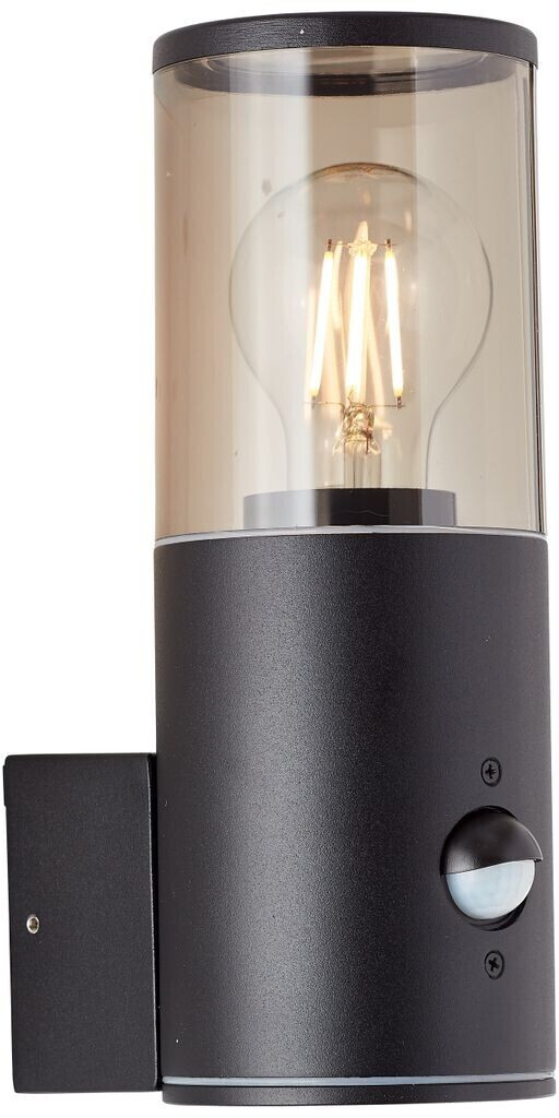 Brilliant Sergioro Außenwandlampe matt ab schwarz Bewegungsmelder 34,95 Preisvergleich mit bei € 