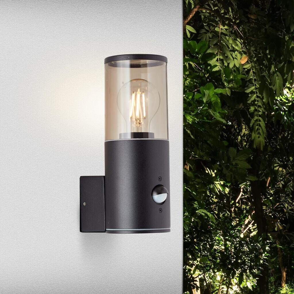 Brilliant Sergioro Außenwandlampe mit Bewegungsmelder schwarz matt ab 34,95  € | Preisvergleich bei | Alle Lampen
