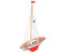 Günther Model sailboat Windy white/red