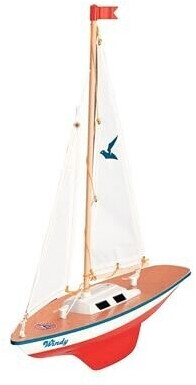 Günther Model sailboat Windy white/red