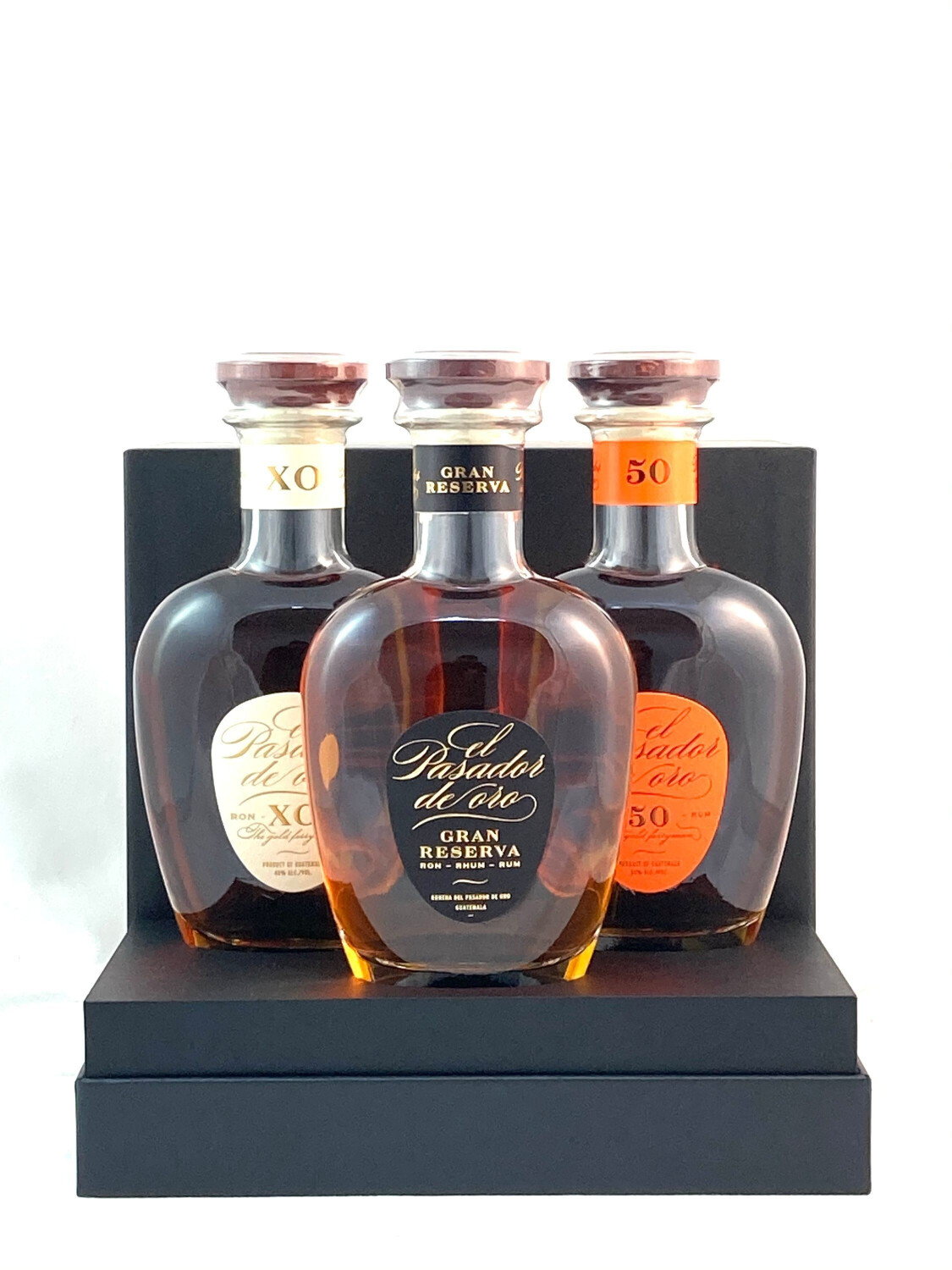 Pasador de Oro Rum Set 3x0,2l 43,33% Gift Set
