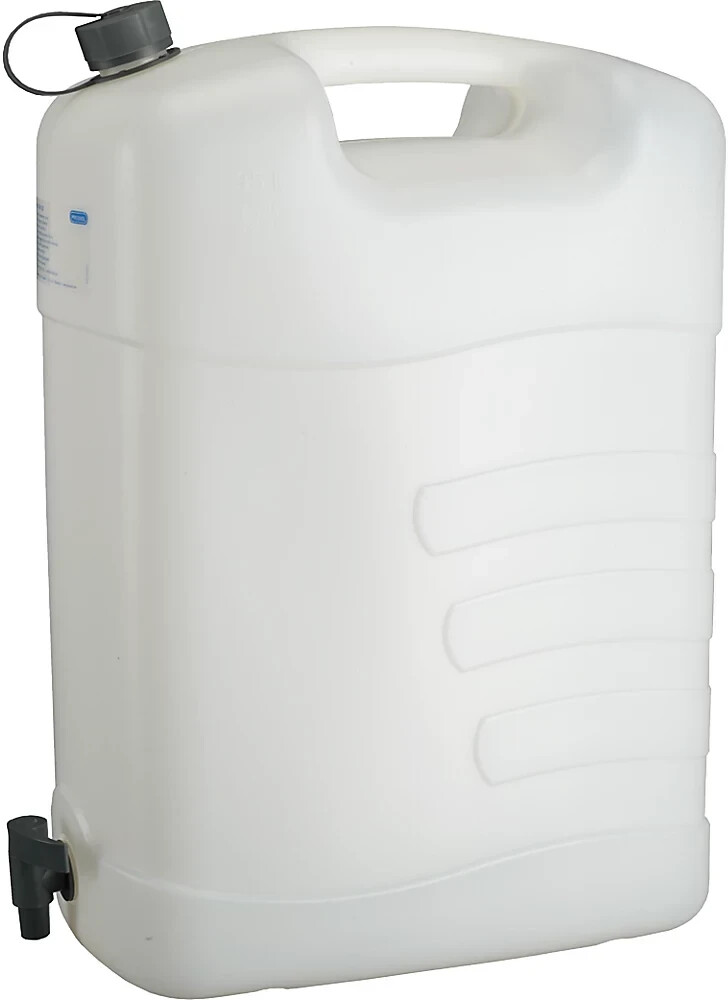 Wasserkanister 10L Profi 10 Liter aus HD-PE Lebensmittelecht mit Hahn