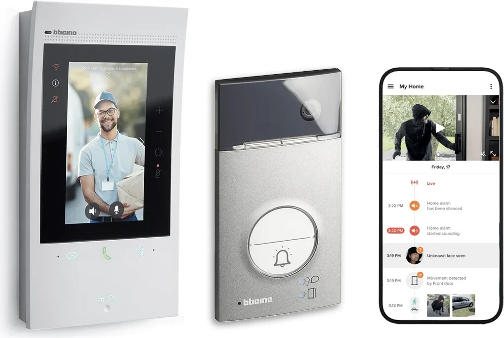 Bticino FlexONE ( LINEA3000 Black + Classe 300EOS avec Netatmo Legrand)